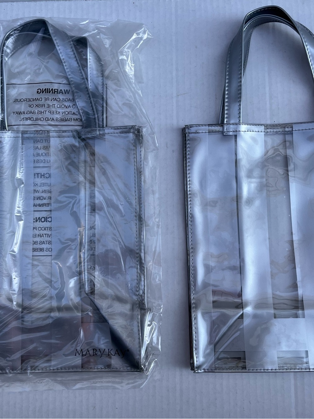 New Mary Kay Shopper Bags (2) Silver